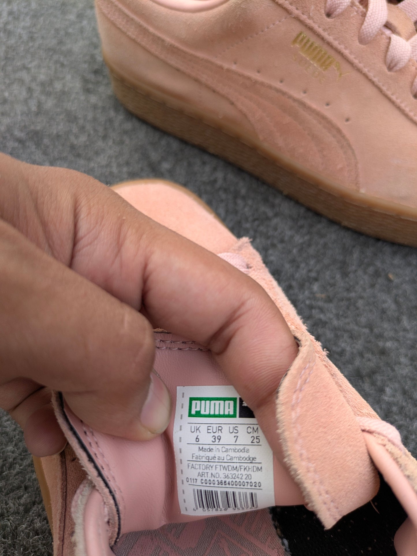 Puma Suede Classic XXI "Rose Dust" — EUR 39 — A Grade